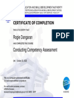 Conducting Competency Assessment