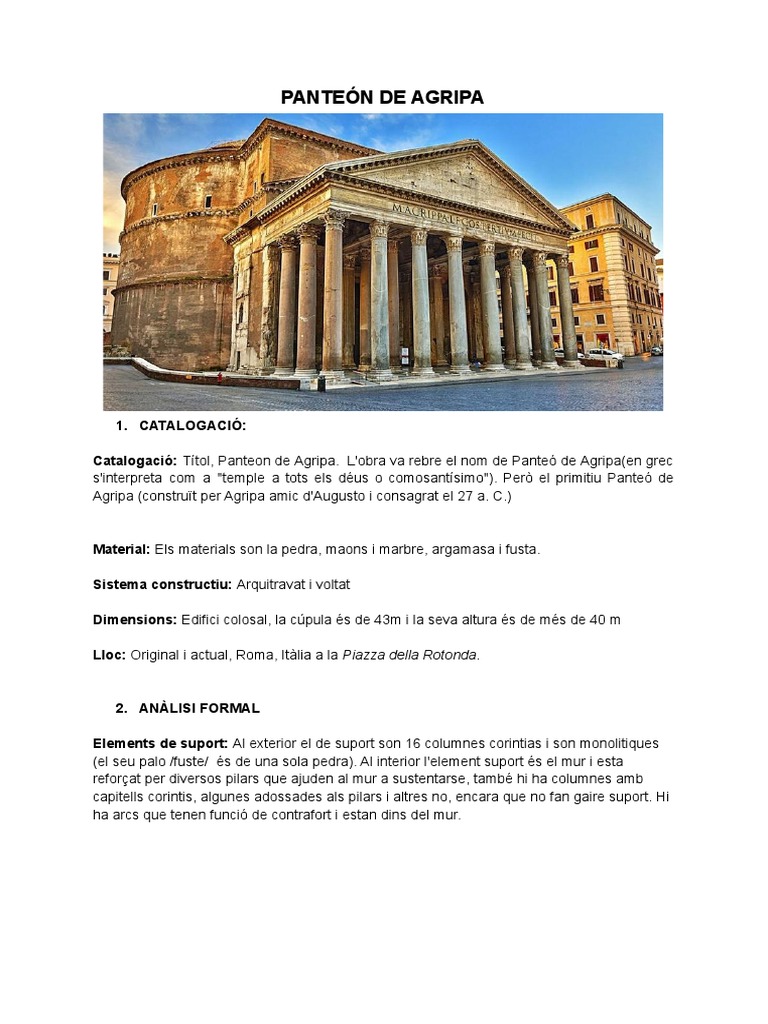 Panteón de Agripa | PDF