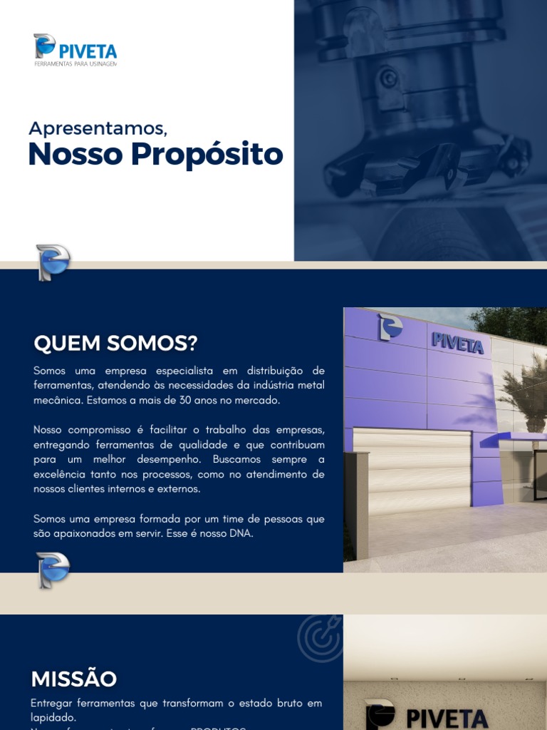 Compromisso do Grupo Piveta com Qualidade | PDF