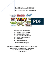 Makalah Bahasa Inggris: Procedure Text Dan Report Text