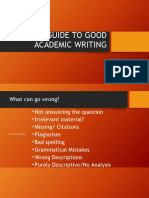 Good Academic Writing