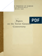 Papers On The Soviet Genetics Controversy