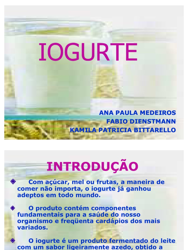 Iogurte | PDF