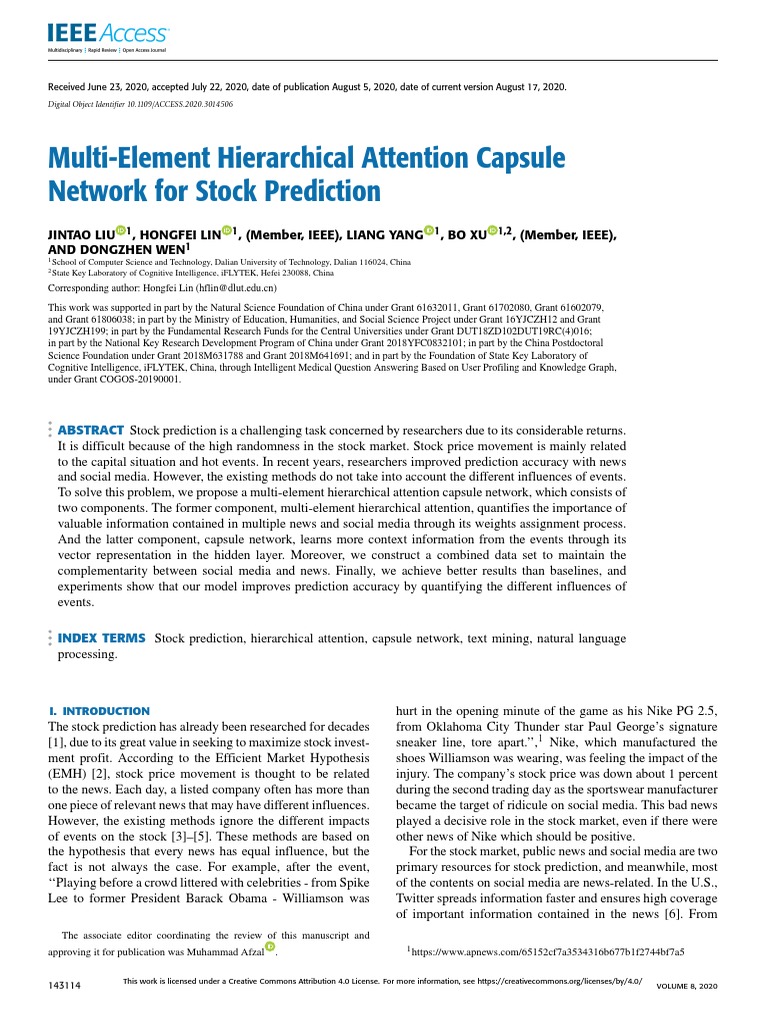 Hierarchical Attention Capsule Network for Stock Prediction | PDF ...