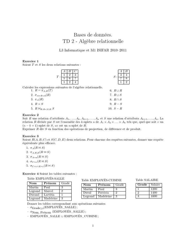TD 2 | PDF | Avion | Transport