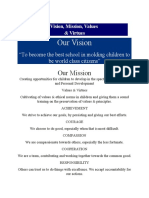 Vision, Mission, Values of OKI
