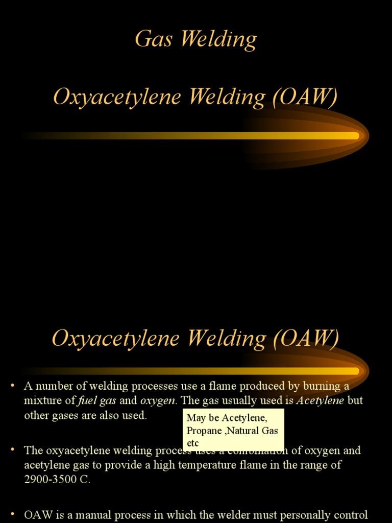Class 20 Gas Welding PDF Construction Welding