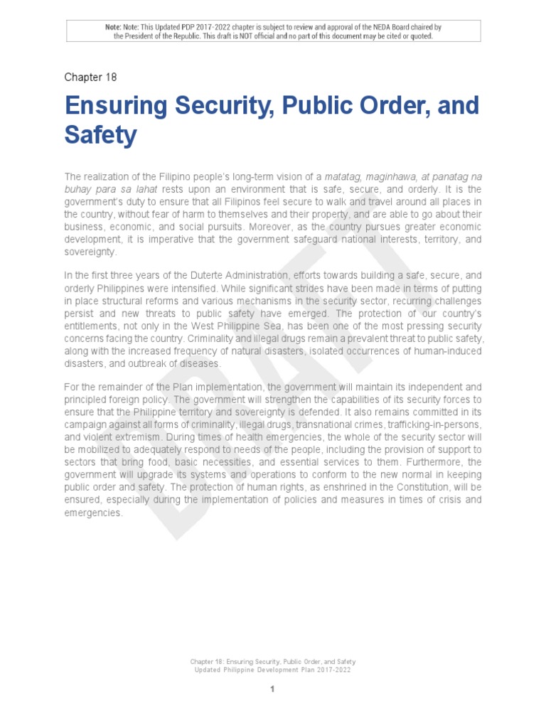 Security and Safety in the Philippines | PDF | Security | Computer Security