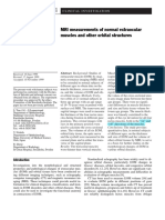 MRI Measurements of Normal EOMs and Other Orbital Structures