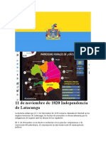 11 de Noviembre de 1820 Independencia de Latacunga