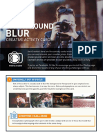 Background Blur Creative Activity Cards