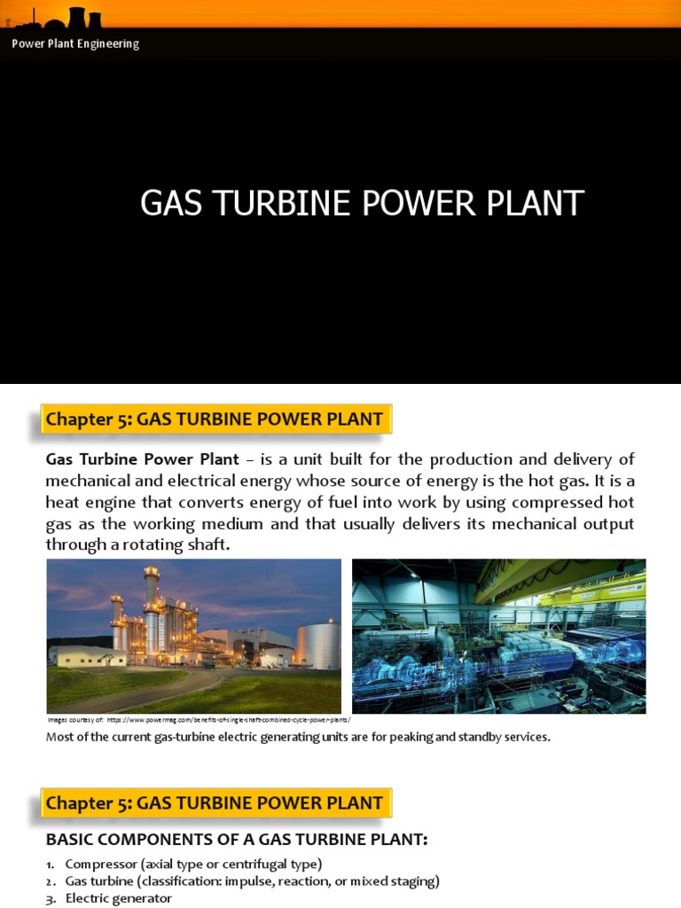 Chapter 5. Gas Turbine Power Plant | PDF | Gas Turbine | Power Station
