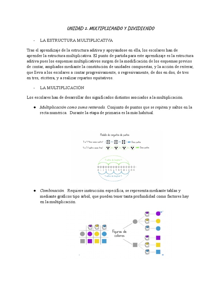 Estructura y Algoritmos de Multiplicación | PDF | División (Matemáticas ...