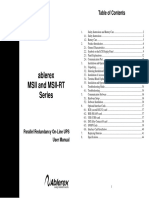 Ablerex MSII and MSII RT User Manual