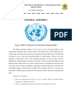 GENERAL ASSEMBLY Study Guide (For MUN Training 2 and Delegates Selection Purpose)