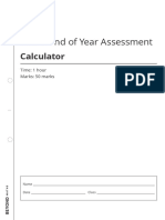 Y7 End of Year Assessment - Calculator