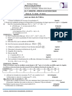 Composition Du 1er Semestre Mathematiques Serie TL Senegal