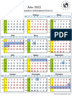 Calendario Epidemiologico 2022