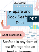 Prepare and Cook Seafood Dish