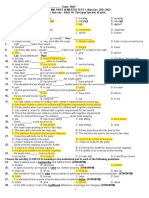 Sample Mid First Semester Test 1 - 10A1