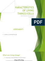 HSB - Characteristics of Living Things