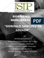 Gobierno Neoliberal: "Gonzalo Sanchez de Lozada"
