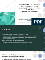 Lesson 7 - Ledger and Trial Balance