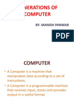 Generations of Computer: By-Manish Panwar