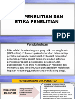 Etik Penelitian Dan Etika Penelitian