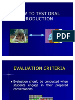 How to Test Oral Production