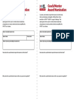 Fll Challenge Cargo Connect Coach and Mentor Nomination Sheet 2021