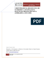 Franciscodamasceno, 7 - ARTIGO - HISTÓRIA E IDENTIDADE DA REGIÃO SUL DE MATO GROSSO - A OCUPAÇÃO E COLONIZAÇÃO DA REGIÃO DE NOVA ANDRADINA (193