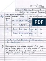  Chemistry H.W.