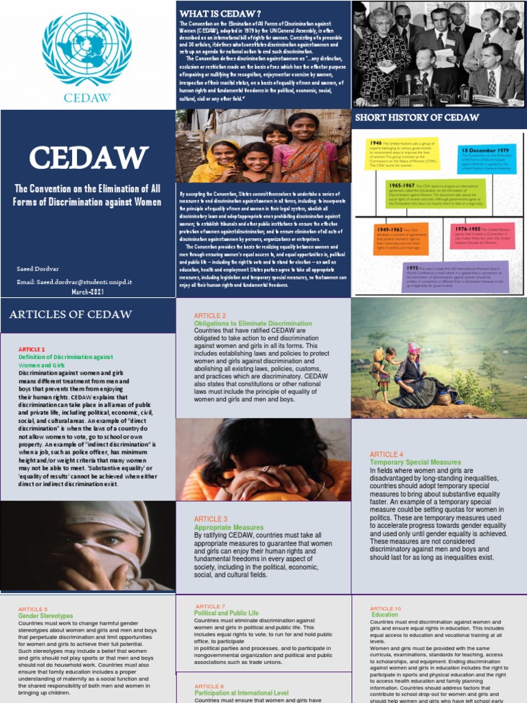 Cedaw Countries Report , Concluding observations on the 3rd periodic ...