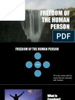 Freedom of The Human Person