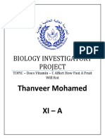 Biology Investigatory Project