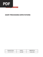 Dairy Processing Expectations - QDS-GLOB-SQM17