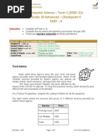 Computer Science - Term 1 (2020 - 21) Grade 10 Advanced - Checkpoint 4 Part - A