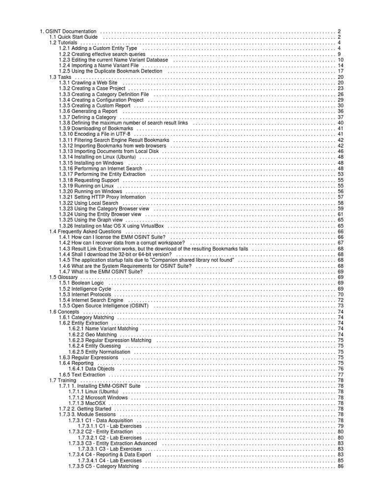 9 osint documentation pdf search engine indexing computer file