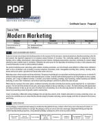 Modern Marketing Certificate Course