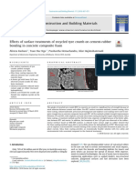 Effects of Surface Treatments of Recycled Tyre Crumb On Cement-Rubber Bonding in Concrete Composite Foam