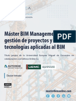 DOSSIER TEMARIO - Master BIM Management en Gestión de Proyectos y Nuevas Tecnologias Aplicadas Al BIM