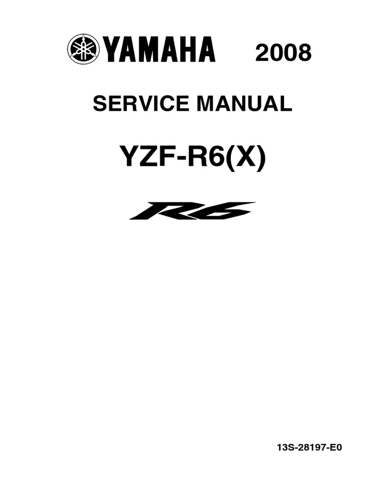 YAMAHA YZF-R6 R6 1999 2000 2001 2002 SERVICE REPAIR SHOP