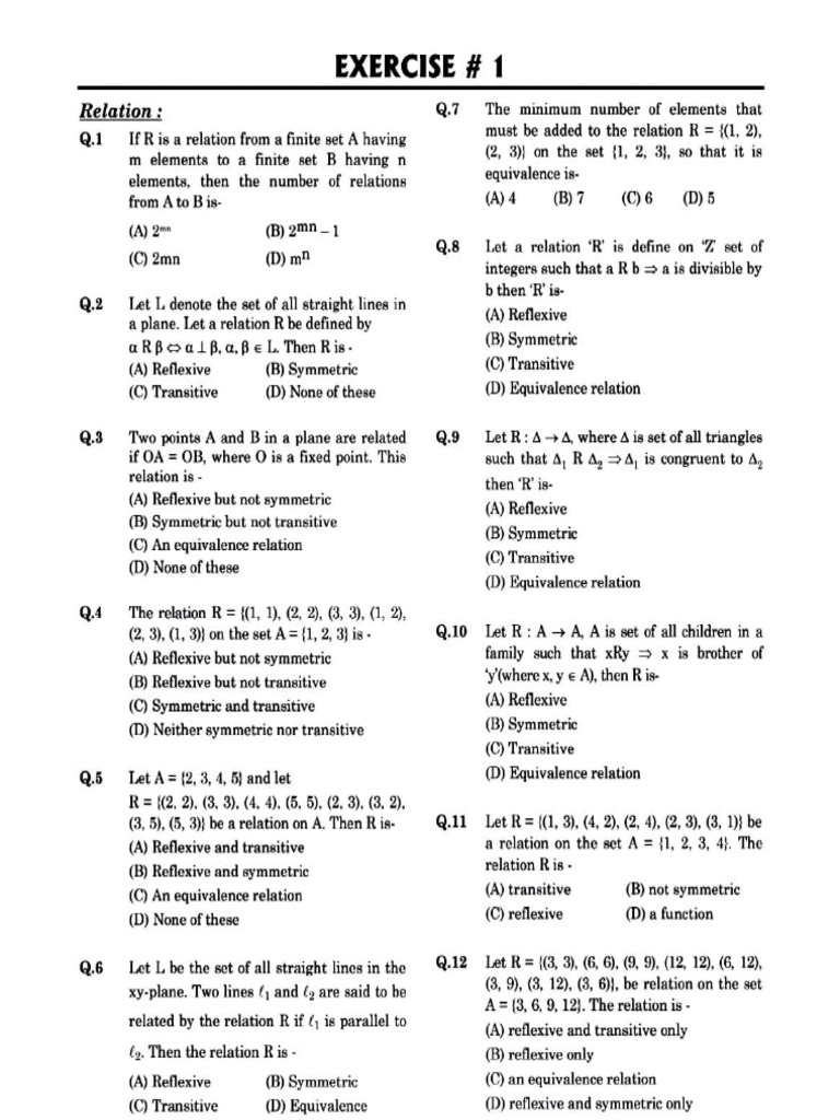Relations and Functions in Mathematics | PDF | Function (Mathematics ...