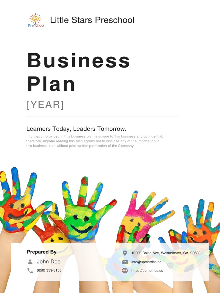 daycare and preschool business plan