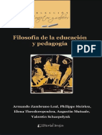 Filosofia de La Educacion y Pedagogía - Zambrano Leal, Armando