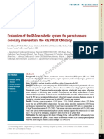 Evaluation of The R One Robotic System For Percutaneous Coronary Intervention TH