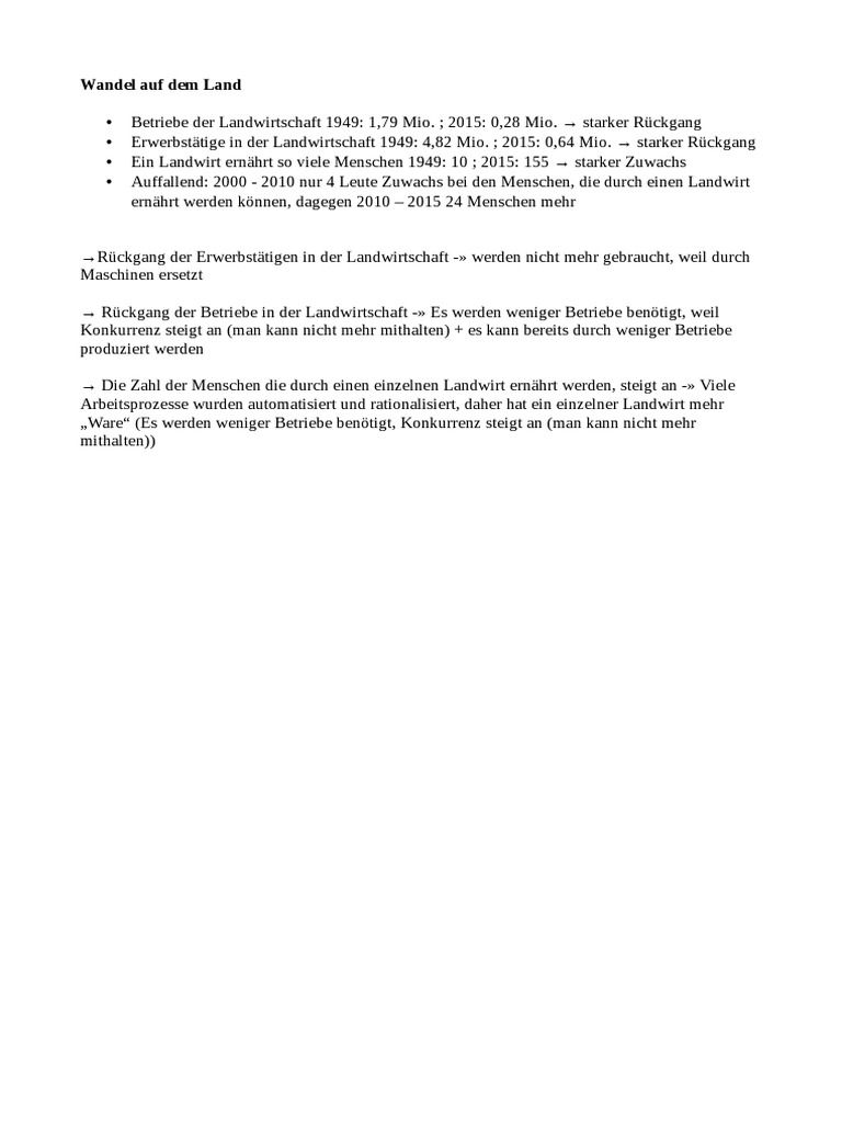 Wandel Auf Dem Land | PDF