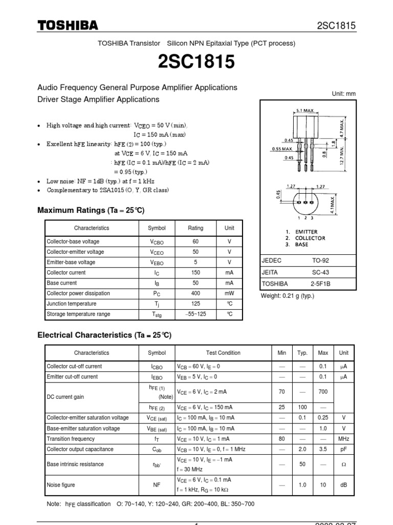 2 SC 1815 | PDF | Technology & Engineering