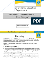 Meeting 6, Listening Short Dialogue